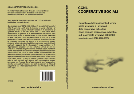 Pubblicato il CCNL Cooperative sociali 2006-2009