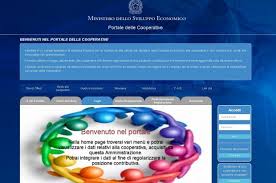 Il portale del Ministero dedicato alle Cooperative