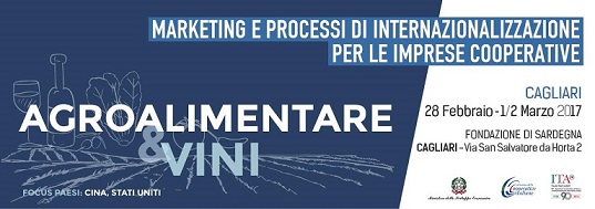 Programma di formazione per il rafforzamento delle capacità delle Imprese Cooperative sui mercati internazionali: Cagliari, 28 febbraio – 1, 2 marzo 2017