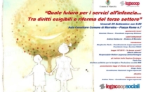 Seminario Legacoop sociali  “Quale futuro dei servizi per l’infanzia…tra diritti esigibili e riforma del terzo settore” venerdì 29 settembre