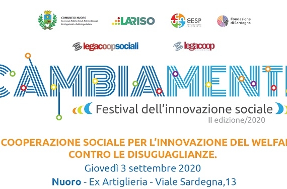 Nuoro, 3 settembre 2020 – La cooperazione sociale per l’innovazione del welfare, contro le diseguaglianze