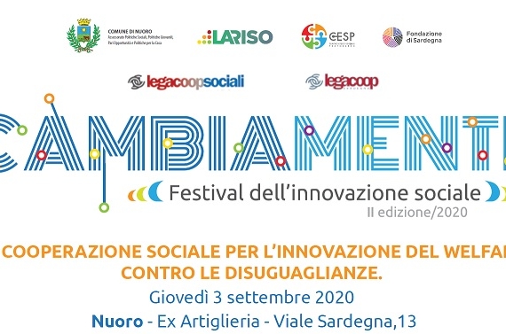 “La cooperazione sociale per l’innovazione del welfare, contro le disuguaglianze”, Nuoro 3 settembre