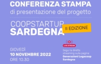 Conferenza stampa di presentazione Coopstartup Sardegna II edizione – giovedì 10 novembre 2022 ore 10.30