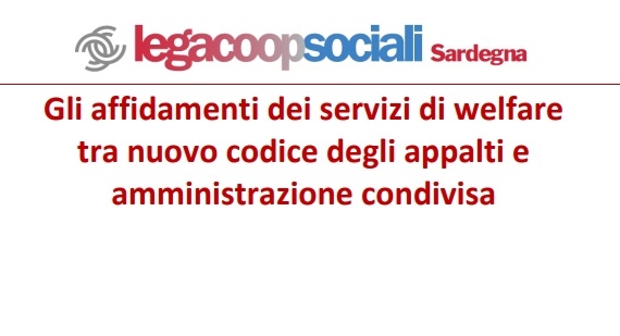 Legacoopsociali, quattro incontri territoriali su codice appalti e amministrazione condivisa