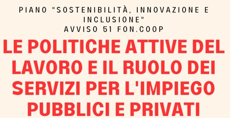 SEMINARIO SERVIZI PER IL LAVORO PUBBLICI E PRIVATI – 30.11.2023 ore 11.00