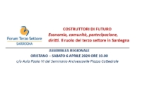 Economia, comunità, partecipazione,diritti. Il ruolo del terzo settore in Sardegna – Assemblea Regionale, sabato 6 aprile